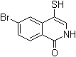 structure of CAS# 1220230-57-8, 6-Bromo-4-mercapto-1(2H)-isoquinolinone