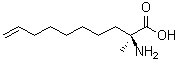 (2S)-2-Amino-2-methyl-9-decenoic acid molecular structure (CAS 1221256-52-5)