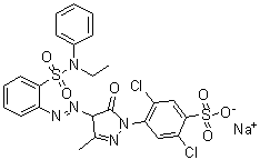 酸性黄 61分子结构 (CAS 12217-38-8)