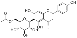 6"-O-乙酰基异牡荆黄素分子结构 (CAS 1223097-20-8)