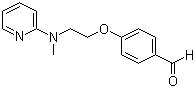 structure of CAS# 122321-03-3, 4-[2-(Methyl-2-pyridinylamino)ethoxy]benzaldehyde