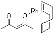 Acetylacetonate(1,5-cyclooctadiene)rhodium molecular structure (CAS 12245-39-5)