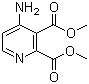 结构式 CAS# 122475-56-3, 4-氨基-2,3-吡啶二羧酸二甲酯