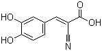 (E)-2-Cyano-3-(3,4-dihydroxyphenyl)-2-propenoic acid molecular structure (CAS 122520-79-0)
