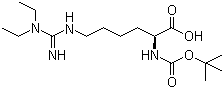 N-Boc-N'-[(diethylamino)iminomethyl]-L-lysine molecular structure (CAS 122532-94-9)