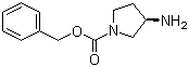 (S)-1-Cbz-3-aminopyrrolidine molecular structure (CAS 122536-72-5)