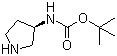 (R)-3-(Boc-amino)pyrrolidine molecular structure (CAS 122536-77-0)