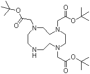 Tri-tert-butyl 1,4,7,10-tetraazacyclododecane-1,4,7-triacetate molecular structure (CAS 122555-91-3)