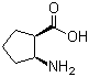 structure of CAS# 122672-46-2, (1R,2S)-2-Aminocyclopentanecarboxylic acid;cis-2-Amino-1-cyclopentanecarboxylic acid