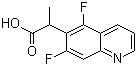 5,7-Difluoro-alpha-methyl-6-quinolineacetic acid molecular structure (CAS 1226776-94-8)