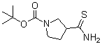 3-Thiocarbamoylpyrrolidine-1-carboxylic acid tert-butyl ester molecular structure (CAS 122684-35-9)