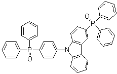 结构式 CAS# 1226860-68-9, 3-二苯基氧膦基-9-(4'-二苯基氧膦基苯基)咔唑