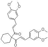 (2E,2'E)-1,1'-Cyclohexylidenebis[3-(3,4-dimethoxyphenyl)-2-propen-1-one] molecular structure (CAS 1226895-15-3)