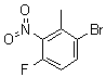 1-Bromo-4-fluoro-2-methyl-3-nitrobenzene molecular structure (CAS 1227210-35-6)