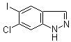 6-Chloro-5-iodo-1H-indazole molecular structure (CAS 1227269-39-7)