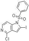 4-Chloro-2-iodo-1-(phenylsulfonyl)-1H-pyrrolo[3,2-c]pyridine molecular structure (CAS 1227270-34-9)