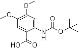 2-[[(1,1-Dimethylethoxy)carbonyl]amino]-4,5-dimethoxybenzoic acid molecular structure (CAS 122744-78-9)
