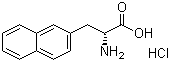 (R)-2-Amino-3-(2-naphthalenyl)propanoic acid hydrochloride molecular structure (CAS 122745-11-3)