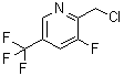 2-(Chloromethyl)-3-fluoro-5-(trifluoromethyl)pyridine molecular structure (CAS 1227507-89-2)