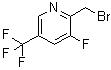结构式 CAS# 1227583-97-2, 2-(溴甲基)-3-氟-5-(三氟甲基)吡啶
