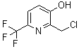 2-(Chloromethyl)-6-(trifluoromethyl)-3-pyridinol molecular structure (CAS 1227606-43-0)