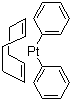 Diphenyl(1,5-cyclooctadiene) platinum(II) molecular structure (CAS 12277-88-2)
