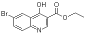 structure of CAS# 122794-99-4, Ethyl 6-bromo-4-hydroxyquinoline-3-carboxylate;6-Bromo-4-hydroxyquinoline-3-carboxylic acid ethyl ester