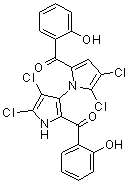 结构式 CAS# 1227962-62-0, (±)-Marinopyrrole A