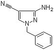 structure of CAS# 122800-01-5, 3-Amino-1-benzyl-1H-pyrazole-4-carbonitrile