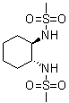 结构式 CAS# 122833-58-3, N,N'-(1R,2R)-1,2-环己烷二基双甲烷磺酰胺