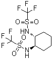 (1R,2R)-N,N'-Bis(trifluoromethanesulfonyl)-1,2-cyclohexanediamine molecular structure (CAS 122833-60-7)