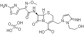 Cefoselis sulfate molecular structure (CAS 122841-12-7)