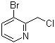 3-Bromo-2-(chloromethyl)pyridine molecular structure (CAS 122851-69-8)