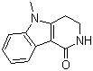 2,3,4,5-Tetrahydro-5-methyl-1H-pyrido[4,3-b]indol-1-one molecular structure (CAS 122852-75-9)