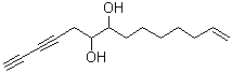 13-Tetradecene-1,3-diyne-6,7-diol molecular structure (CAS 122855-49-6)