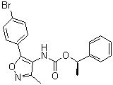 [5-(4-Bromophenyl)-3-methylisoxazol-4-yl]carbamic acid (R)-1-phenylethyl ester molecular structure (CAS 1228690-37-6)