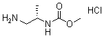 结构式 CAS# 1229025-32-4, N-[(1S)-2-氨基-1-甲基乙基]-氨基甲酸甲酯盐酸盐