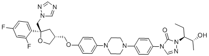 Posaconazole Diastereoisomer 12 (S,R,S,R) molecular structure (CAS 1229428-91-4)