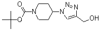 4-[4-(Hydroxymethyl)-1H-1,2,3-triazol-1-yl]-1-piperidinecarboxylic acid tert-butyl ester molecular structure (CAS 1229516-67-9)