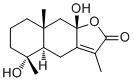 4,8-Dihydroxyeudesm-7(11)-en-12,8-olide molecular structure (CAS 1231208-53-9)