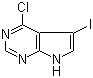 结构式 CAS# 123148-78-7, 4-氯-5-碘-7H-吡咯并[2,3-d]嘧啶