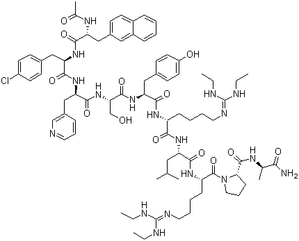 Ganirelix molecular structure (CAS 123246-29-7)