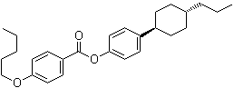 4-(戊氧基)苯甲酸 4-(反式-4-丙基环己基)苯基酯分子结构 (CAS 1233010-34-8)