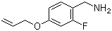 (4-(Allyloxy)-2-fluorophenyl)methanamine molecular structure (CAS 1233026-07-7)