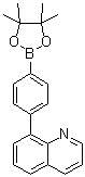 8-[4-(4,4,5,5-Tetramethyl-1,3,2-dioxaborolan-2-yl)phenyl]quinoline molecular structure (CAS 1233131-18-4)