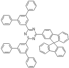 2-(9,9'-Spirobi[9H-fluoren]-2-yl)-4,6-bis([1,1':3',1''-terphenyl]-5'-yl)-1,3,5-triazine molecular structure (CAS 1233200-52-6)