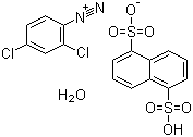 结构式 CAS# 123333-91-5, 2,4-二氯重氮苯 1,5-萘二磺酸盐水合物