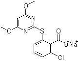 嘧草硫醚分子结构 (CAS 123343-16-8)