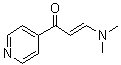 (E)-3-(Dimethylamino)-1-(pyridin-4-yl)prop-2-en-1-one molecular structure (CAS 123367-27-1)