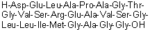 L-alpha-Aspartyl-L-alpha-glutamyl-L-leucyl-L-alanyl-L-prolyl-L-alanylglycyl-L-threonylglycyl-L-valyl-L-seryl-L-arginyl-L-alpha-glutamyl-L-alanyl-L-valyl-L-serylglycyl-L-leucyl-L-leucyl-L-isoleucyl-L-methionylglycyl-L-alanylglycylglycine molecular structure (CAS 1233876-43-1)